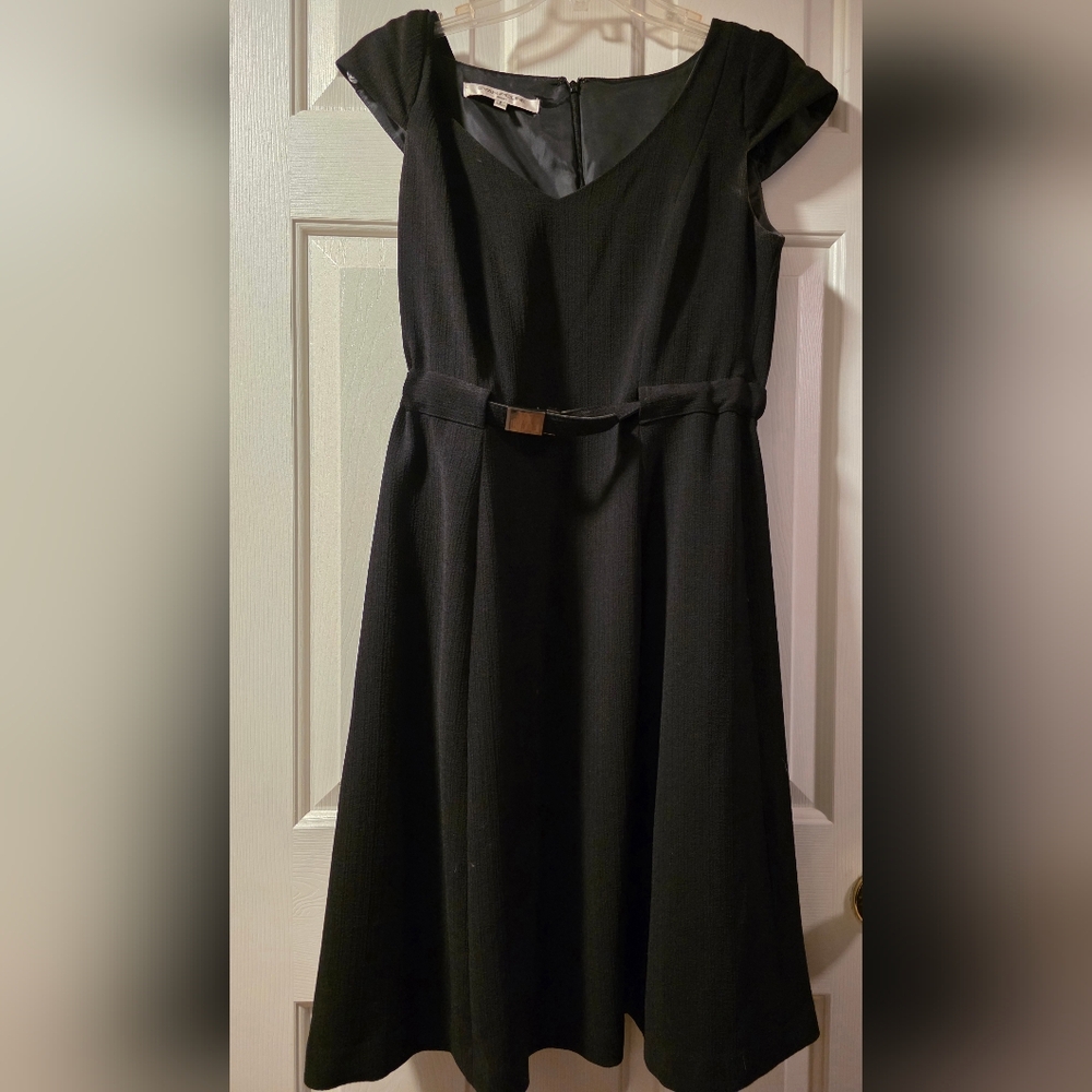 Evan Picone Black Strapless Dress